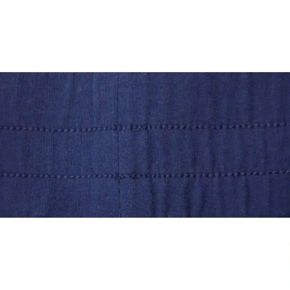 Belle Beach by Kim Gravel‎ Pants* Size M Blue Side Stripes French Terry Crop